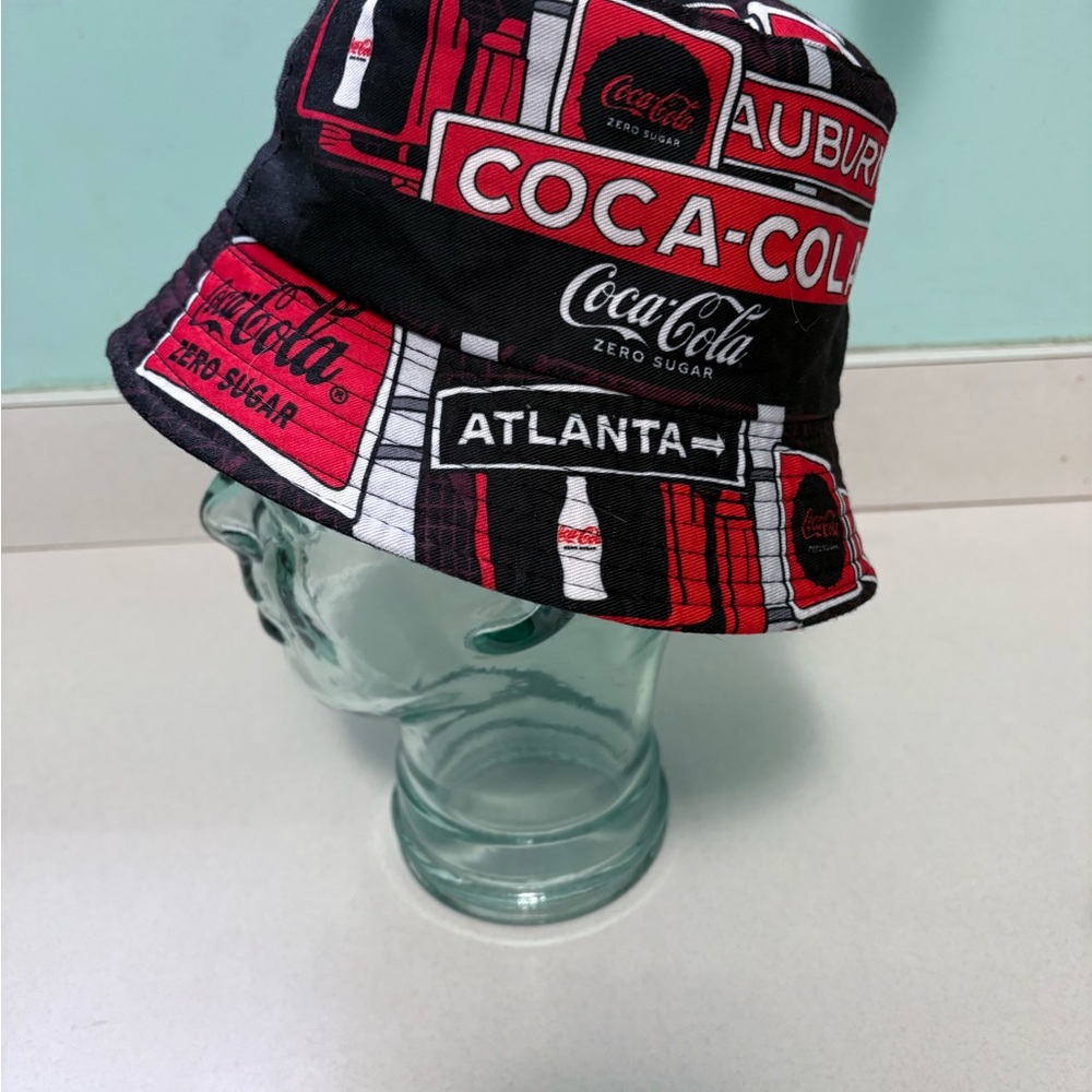 Coca-Cola Red and Black Graphic Bucket Hat - Picture 2 of 4